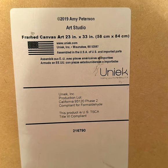 Kate and Laurel Beach Canvas with Wood Frame 33x23 - Picture 4 of 9